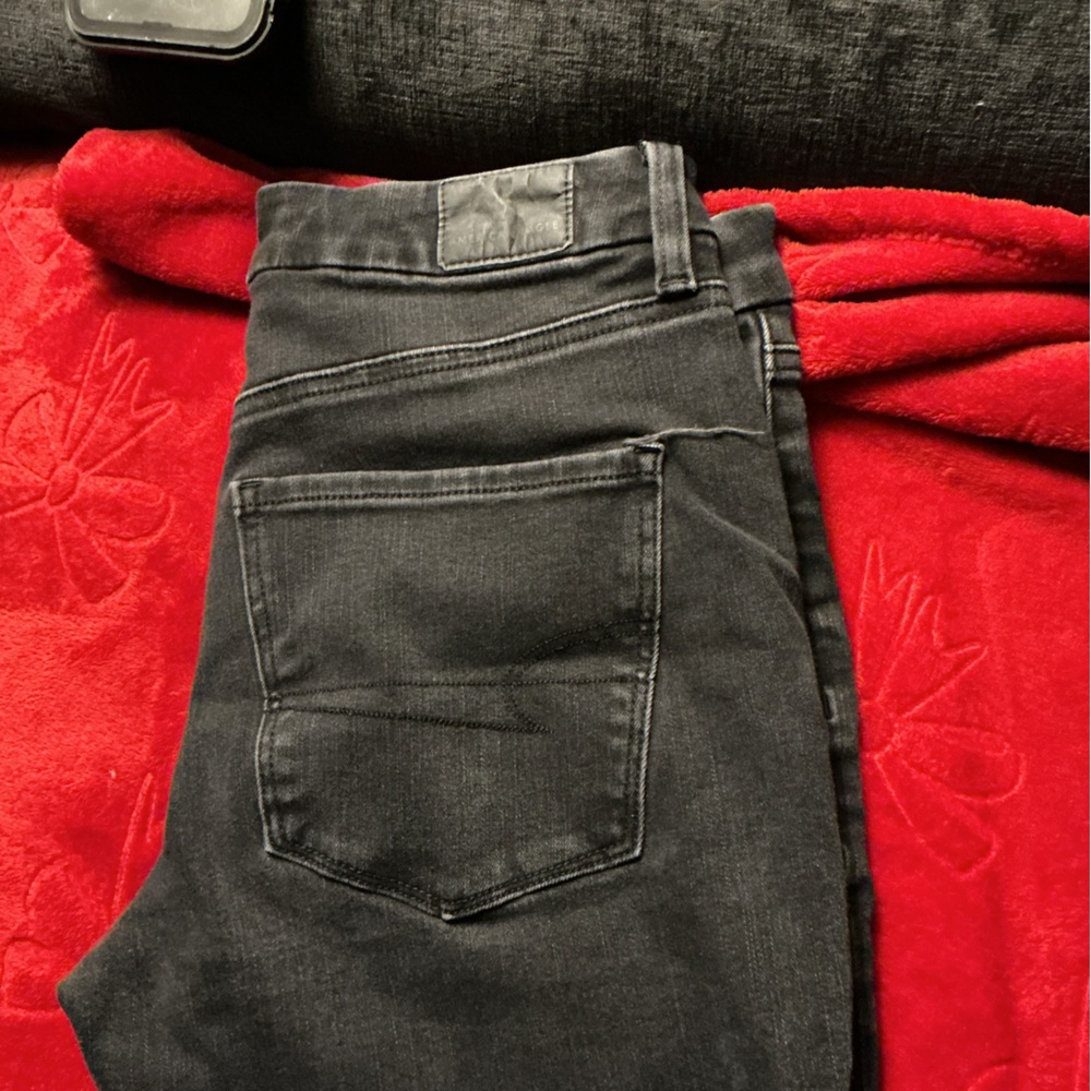 American Eagle Outfitters Black Short Jeans